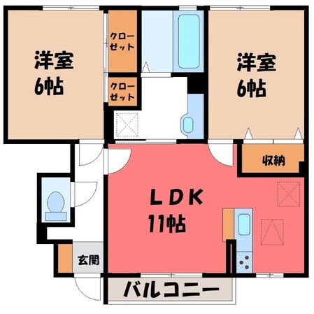 晄颯 弐の物件間取画像